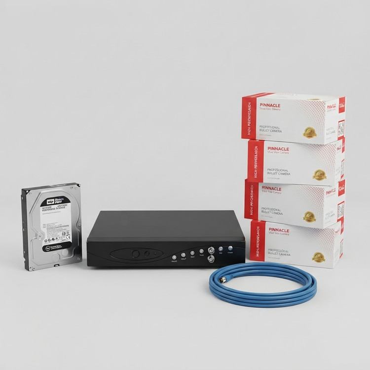 پکیج دوربین مداربسته ۴ عددی داهوا 2 مگاپیکسلی(Dahua) با دستگاه ضبط DVR و لوازم کامل