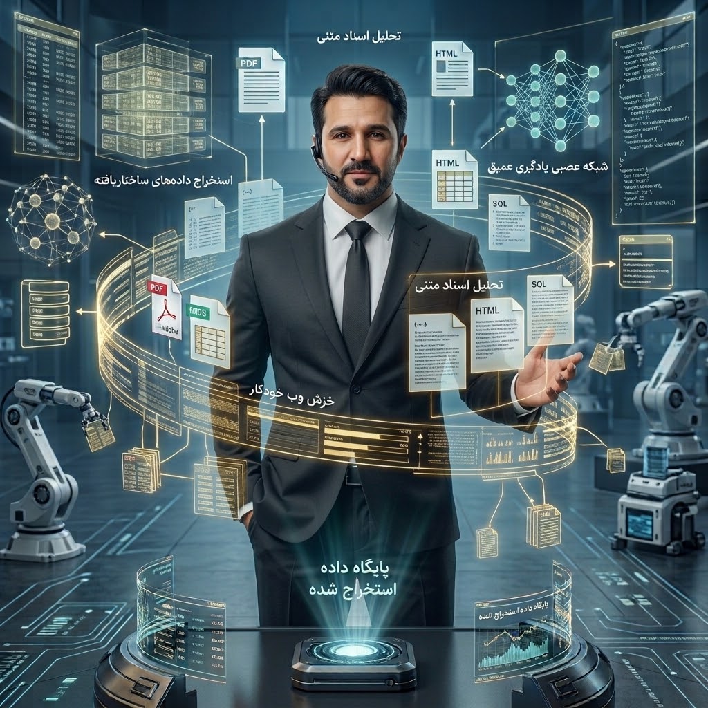 ایجنت هوشمند استخراج و تحلیل داده (AI Data Extraction Agent) | اتوماسیون داده‌کاوی اسکادا پلاس