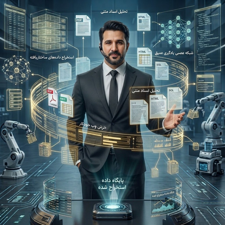ایجنت هوشمند استخراج و تحلیل داده (AI Data Extraction Agent) | اتوماسیون دادهکاوی اسکادا پلاس
