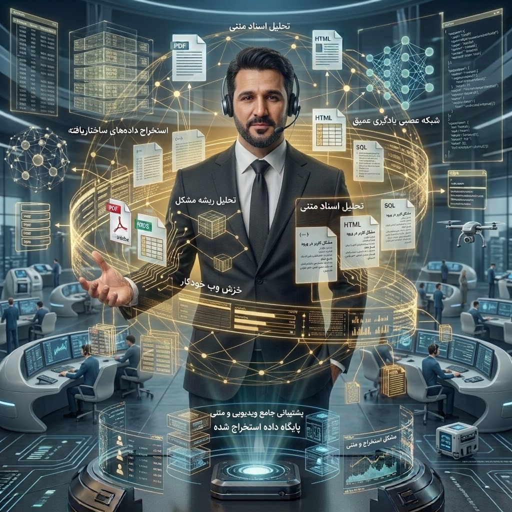 ایجنت و پشتیبان فنی هوشمند مبتنی بر هوش مصنوعی (AI Technical Support Agent) | پاسخگویی خودکار ۲۴/۷